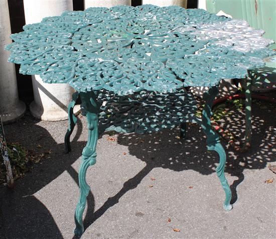 2 tier metal garden table